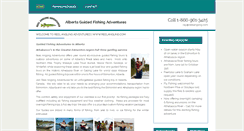Desktop Screenshot of albertaguidedfishingadventures.com