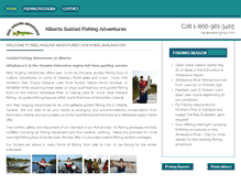 Tablet Screenshot of albertaguidedfishingadventures.com